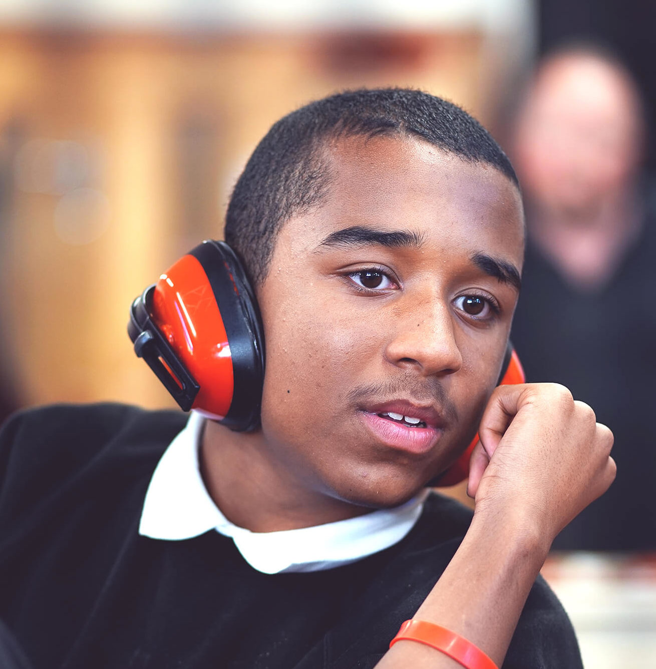 SEN – student with ear defeners edited