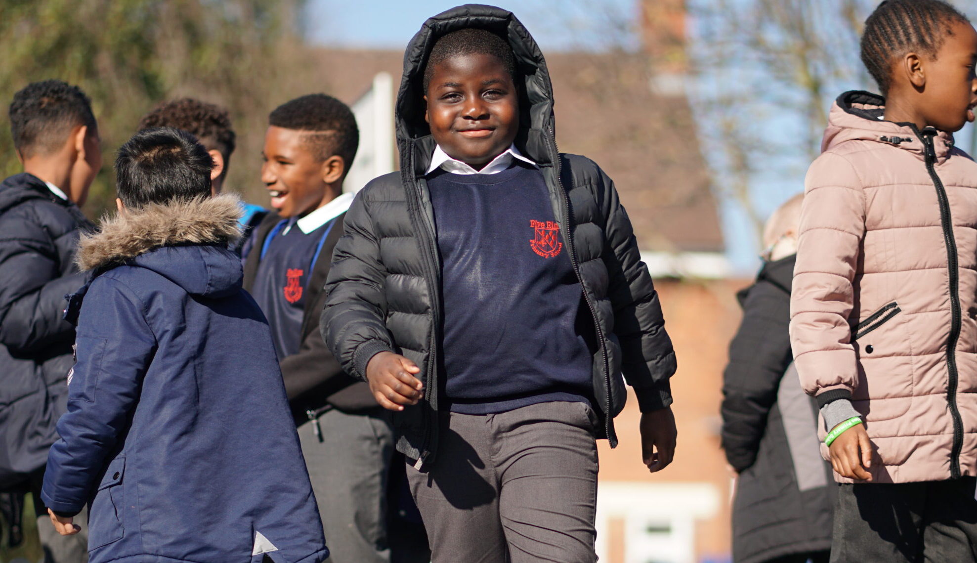Primary – students in school playground